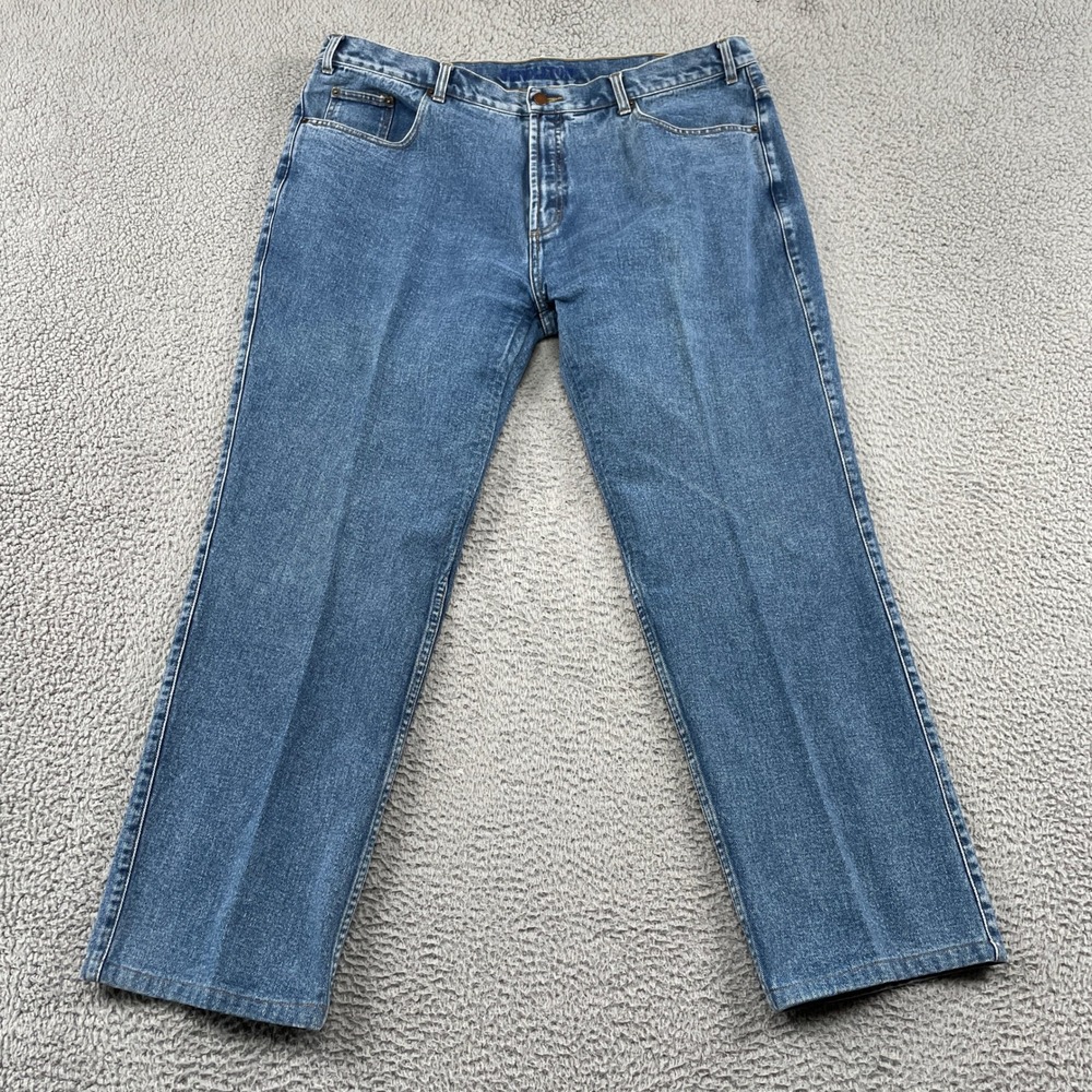 Pendleton Jeans Mens 42x30 Blue Denim Straight Leg 100% Cotton Classic Casual